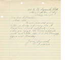 Letter from Torakichi Isono to Mr. William S. Martin, May 26, 1937