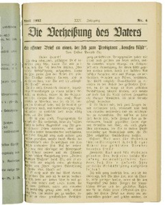 Die Verheissung des Vaters und der Sieg des Kreuzes, 1932, nr. 4