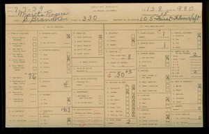 WPA household census for 330 S GRAND AVENUE, Los Angeles