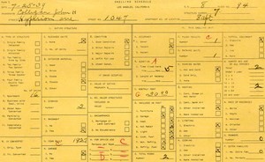 WPA household census for 1047 HYPERION, Los Angeles