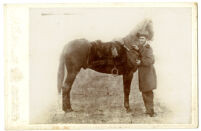 United States military officer, Major General George Cadwalader and horse, , Cabinet card, circa 1879