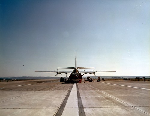 Atlas air transport--'Missile Moves binder; 100D; 3-20-61; loading on C-133 at Miramar