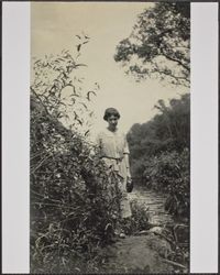 Jessie Swanets by the Russian River, Russian River, California, about 1920
