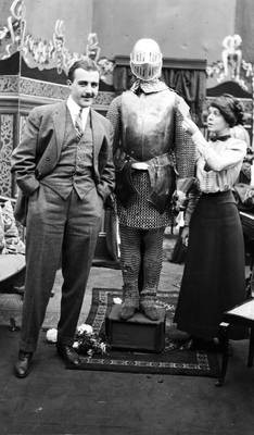 William Garwood and suit of armor