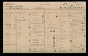 WPA household census for 235 S GRAND, Los Angeles County