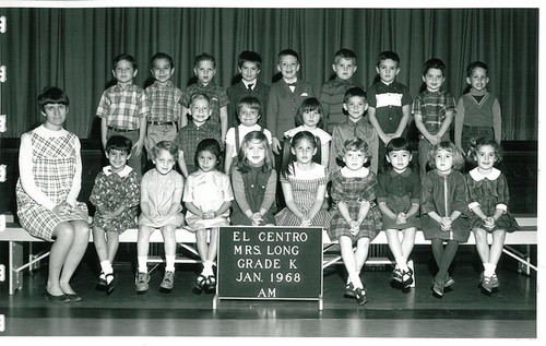 El Centro School Class Photos - 1968 - Grade K AM w/ Mrs Long