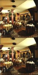 Dining rooms at Au Relais, Sonoma, California, 1981