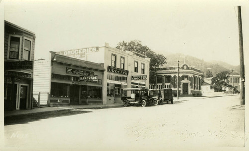 Main Street (now Broadway), Fairfax, Marin County, California, circa 1922 [photograph]