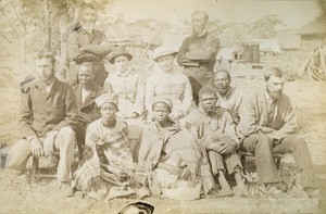 French mission party, in Northern Rhodesia, Zambia