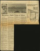 Man-power flight: vision of future, Chicago Tribune (1 item)
