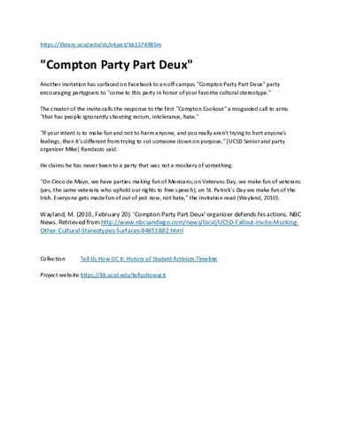 "Compton Party Part Deux"