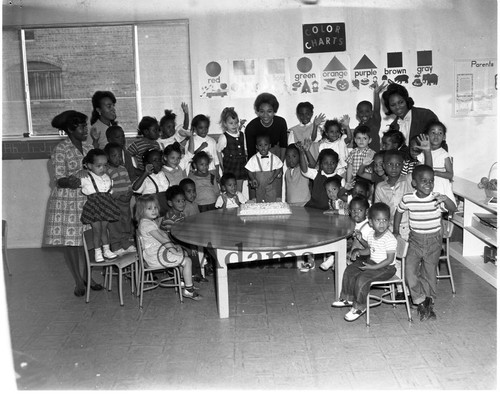 Children in a classroom, Los Angeles, 1964
