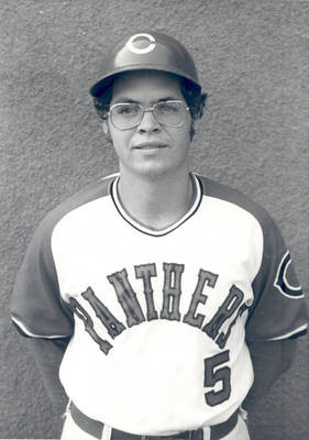 John Link, catcher, Chapman College Panthers baseball team, Orange, California, 1975