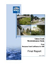 Calera Creek Reconnaissance Study From Berryessa Creek Confluence To I-680 : Final Report