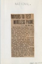 Mayors to Test Wireless Phone