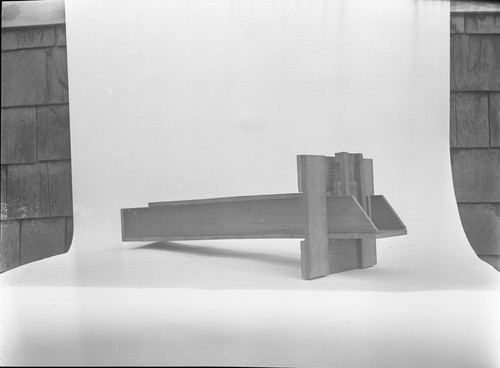 Model of gopher type field gate, scale approximately 1 to 4. Used in Picnic Day exhibit, April 16, 1932