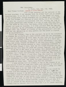 Samuel L. McKee, letter, 1925-02-07, to Hamlin Garland