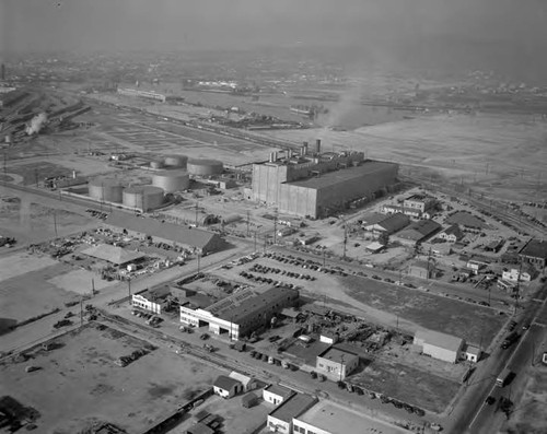 Air view of the Harbor steam plant