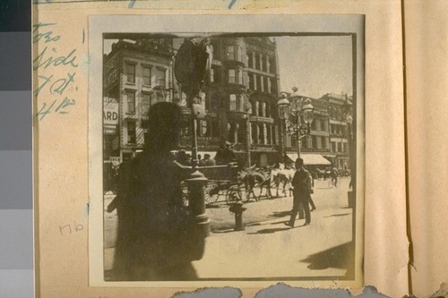 Two photos of South Side of Market St. bet. 3rd & 4th Sts. in 1900