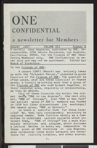 ONE confidential 12/8 (1967-08)