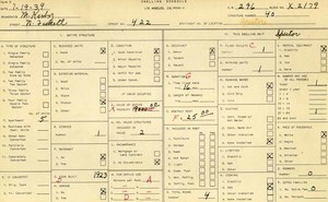 WPA household census for 422 N FICKETT, Los Angeles