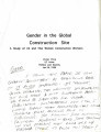 Gender in the Global construction site