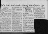 SC's Arts and Music Library Has Grown Up