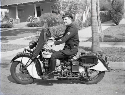 Robert Ginn on a motorcycle
