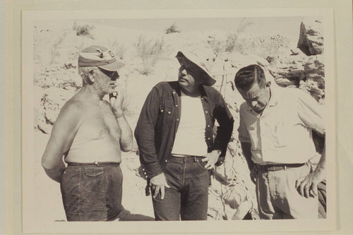 Dock Marston, Bill Belknap and Chuck Richey; Sandy Point, Lake Mead