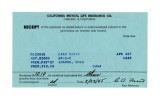 Receipt by California Mutual Life Insurance