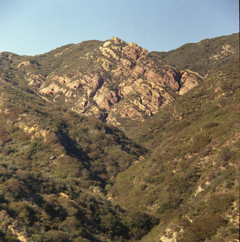 Outcrop near Pepperdine University's Malibu campus, circa 1969