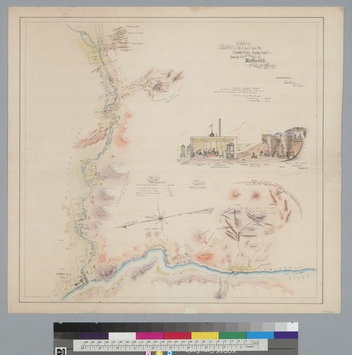 Map of confluence of Williams Fork and Colorado River, Arizona Terr[itor]y