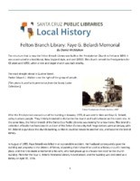 Felton Branch Library: Faye G. Belardi Memorial