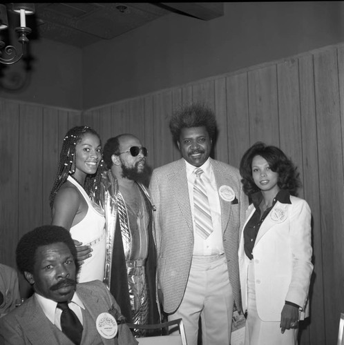 Don King posing with Booker Griffin, Los Angeles