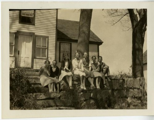 Shirazi, Kathleen [Goddard] and Ali, Elsie and Gertrude Church, Karin Brorsson, Ernst R-thig, and Hashim Hossain, 1930