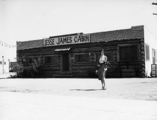Another view of the Jesse James Cabin restaurant