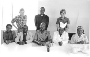 ELCT, Karagwe Diocese, Tanzania. The leadership of Nyakahanga Hospital, January 1986. Medical M