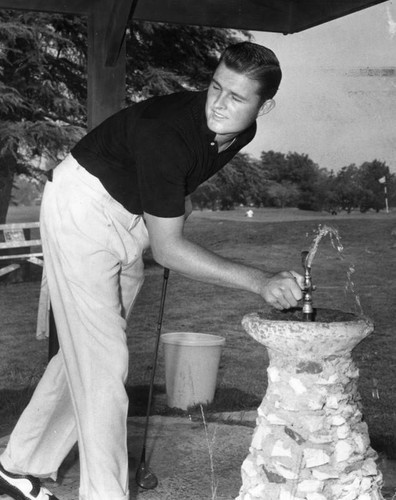 Drysdale on the golf course