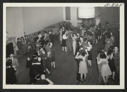 These resettlers and servicemen are dancing at a George Washington's Birthday Eve Ball sponsored by the Young Buddhist Association of