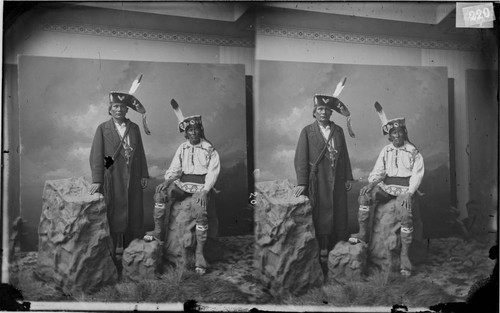 Black Hawk and Winneshiek. Winnebago Indians and delegates to Washington, 1875