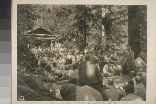 Maudalay [?] Camp, 1926, B. C. Lott singing "Maudalay"