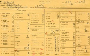 WPA household census for 1933 PENNSYLVANIA, Los Angeles