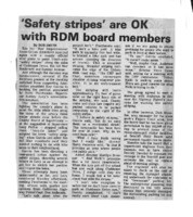 Safety stripes' are OK with RDM board members