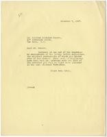 Letter from Julia Morgan to William Randolph Hearst, November 7, 1927