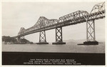San Francisco-Oakland Bay Bridge, the double deck cantilever section extends from Oakland to Yerba Buena Island