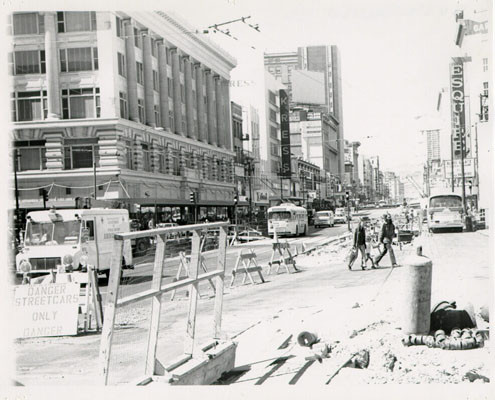 [Construction along Market Street]
