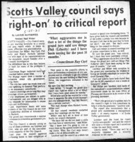 Scotts Valley council says 'right-on' to critical report