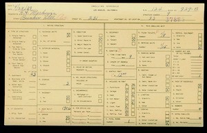 WPA household census for 231 BUNKER HILL, Los Angeles