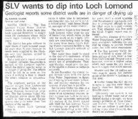 SLV wants to dip into Loch Lomond