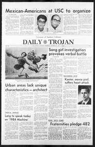 Daily Trojan, Vol. 59, No. 8, September 27, 1967